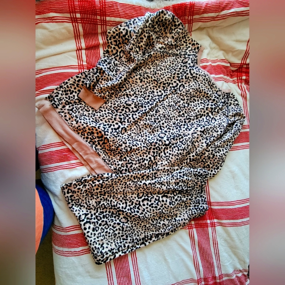Cheetah print jogger outfit!